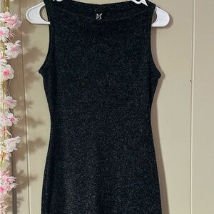 Perseption Black Sleeveless Mini Dress
